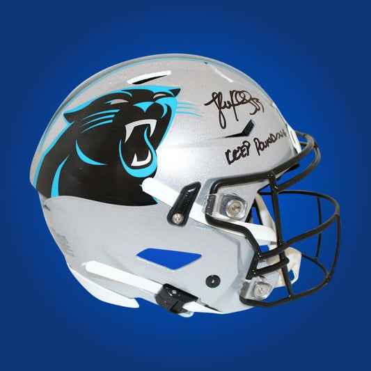 Luke Kuechly Signed Carolina Panthers Silver SpeedFlex Helmet