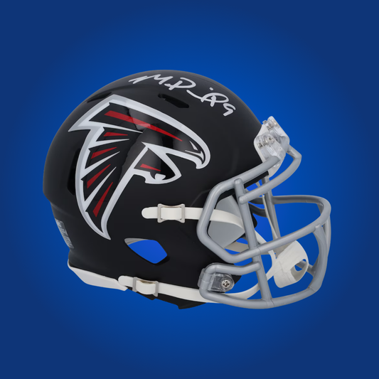 Atlanta Falcons mini helmet signed by Michael Penix with Certificate of Authenticity