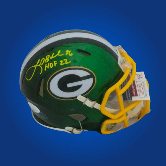 Leroy Butler signed Green Bay Packers mini helmet with hologram and COA.