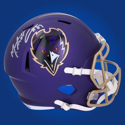 Mark Andrews Signed Baltimore Ravens Purple Alt Speed Replica Helmet