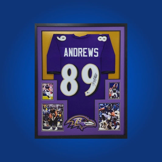 Mark Andrews Signed Full Framed Custom Baltimore Ravens Jersey