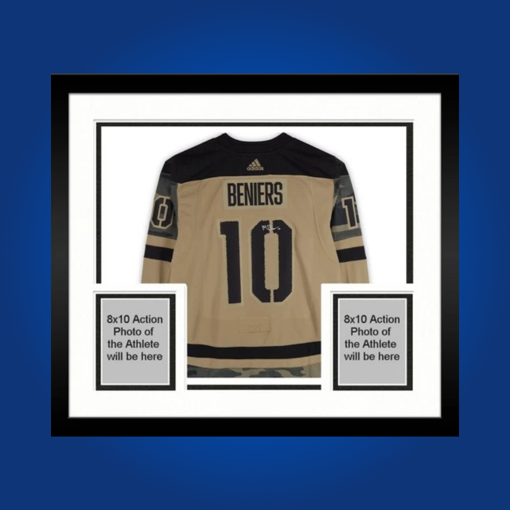 Matty Beniers, Seattle Kraken, Full Framed Camo Jersey