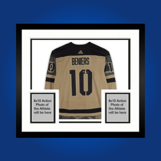 Matty Beniers, Seattle Kraken, Full Framed Camo Jersey