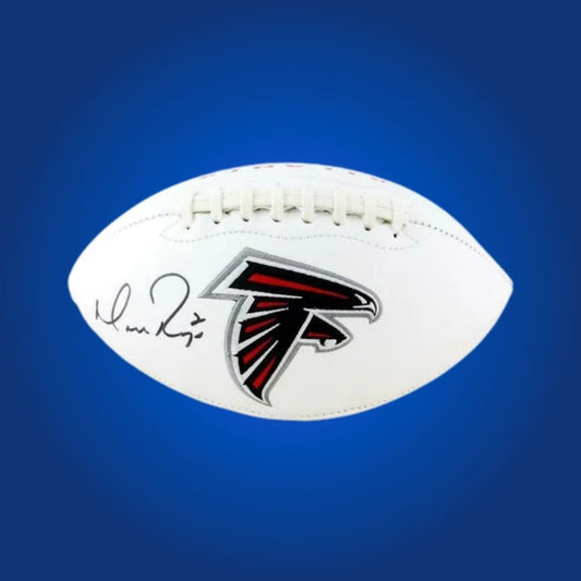 Matt Ryan signed Atlanta Falcons logo football, a legendary collectible for Falcons supporters, authenticity certificate included.