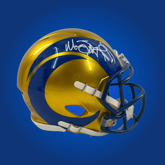 Los Angeles Rams mini helmet signed by Matthew Stafford with Certificate of Authenticity