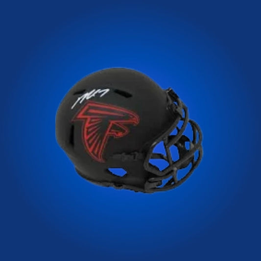 Atlanta Falcons Eclipse Speed Mini Helmet autographed by Michael Vick, certified authentic