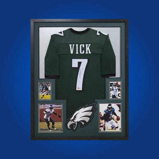 Michael Vick  Signed Full Framed Custom Philadelphia Eagles Jersey