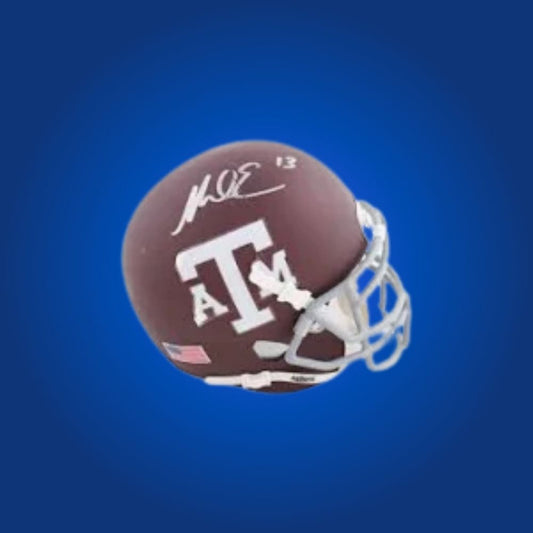 Mike Evans signed Texas A&M Aggies mini helmet—exceptional item for Aggies supporters and Evans memorabilia enthusiasts.