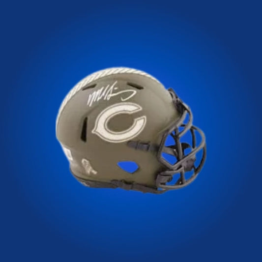 Chicago Bears Slate Speed Mini Helmet autographed by Mike Singletary, Certificate of Authenticity included