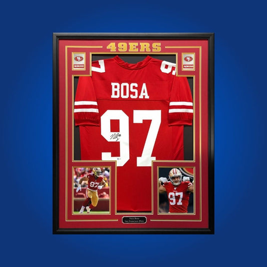 Nick Bosa Signed Full Framed Custom San Francisco 49ers Jersey