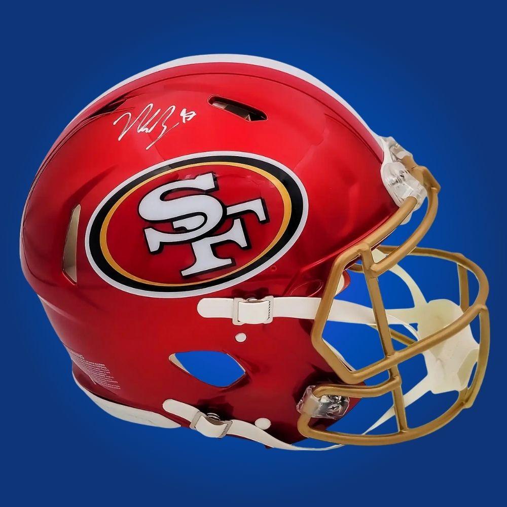 Nick Bosa Signed San Francisco 49ers Red Flash Replica Helmet