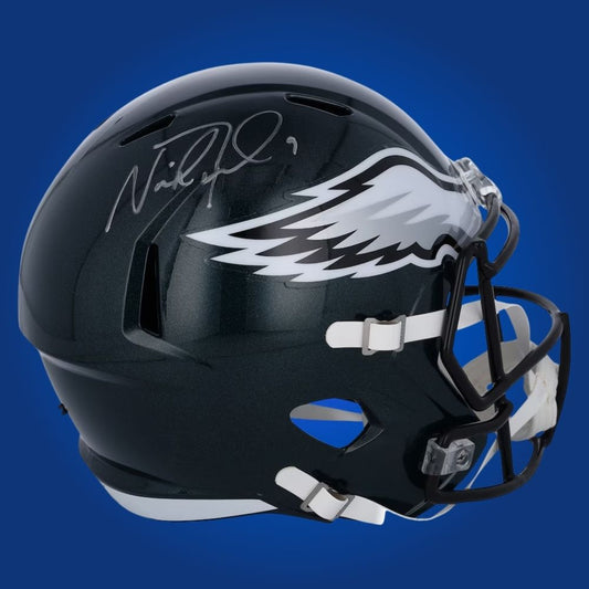 Nick Foles Signed Philadelphia Eagles Green Speed Replica Helmet