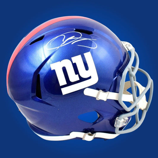 Odell Beckham Jr  Signed New  York Giants Blue Speed Replica Helmet