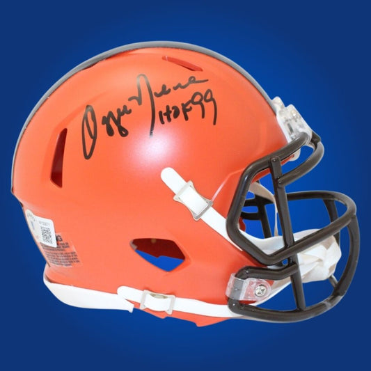 Ozzie Newsome Signed Cleveland Browns Orange Speed Replica Helmet
