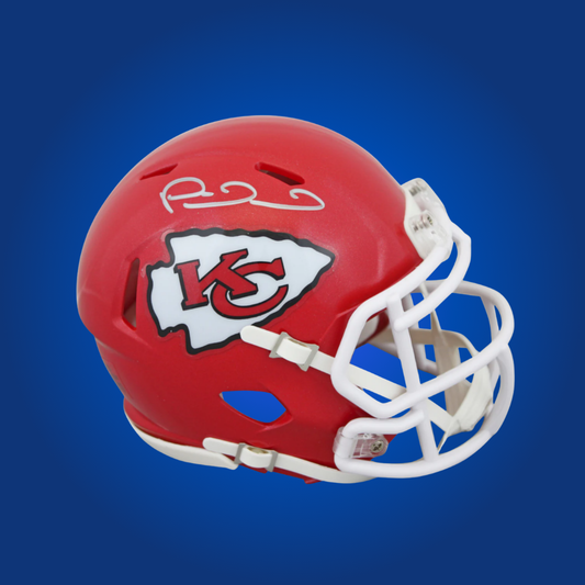 Kansas City Chiefs mini helmet signed by Patrick Mahomes with Certificate of Authenticity