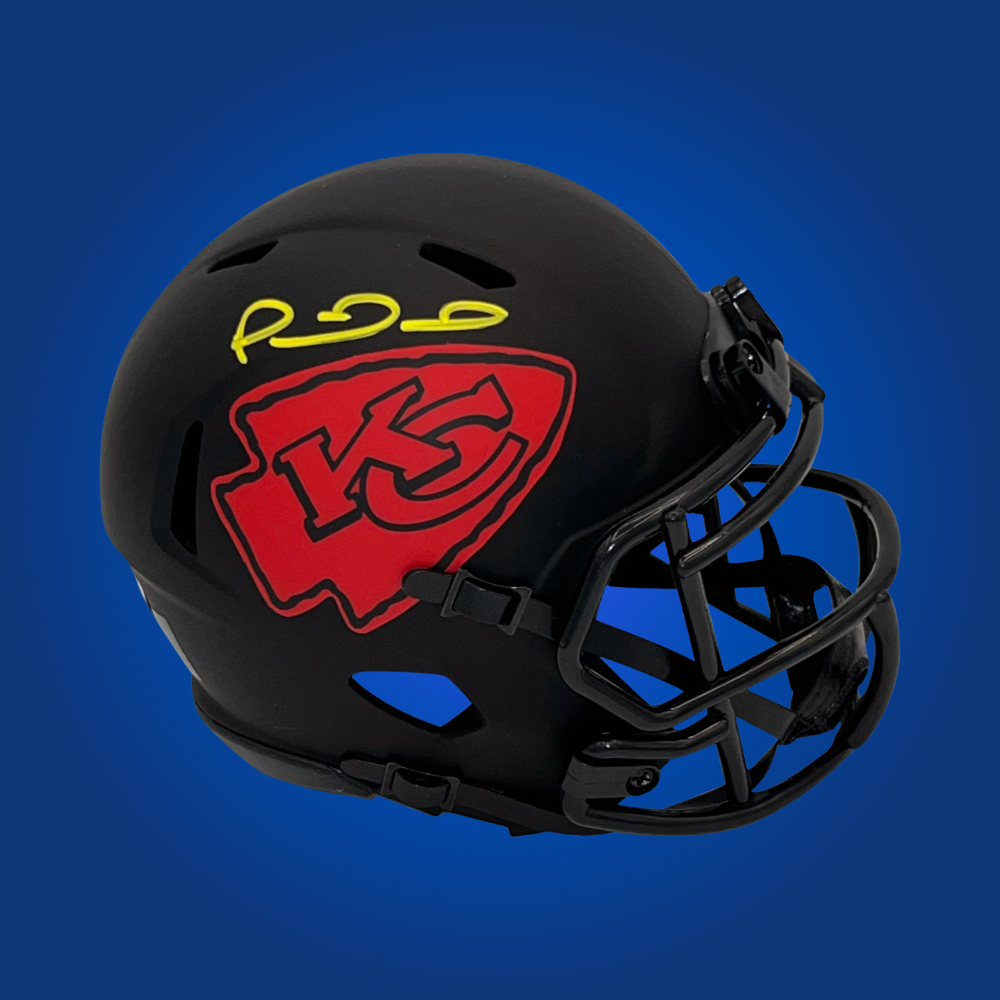 Kansas City Chiefs mini helmet signed by Patrick Mahomes with Certificate of Authenticity