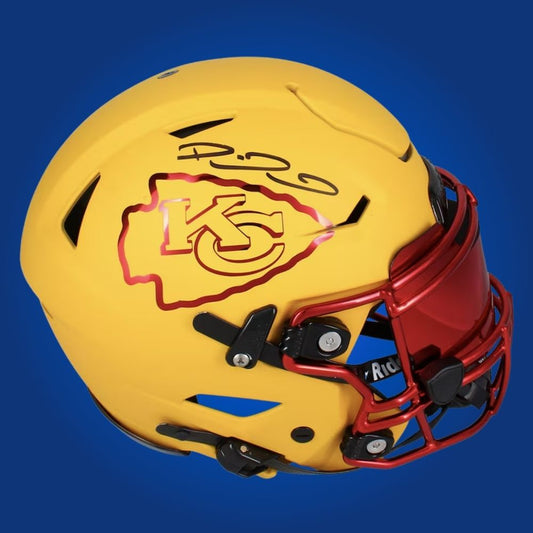 Patrick Mahomes  Signed Kansas City Chiefs Chrome Inlay SpeedFlex Authentic Helmet