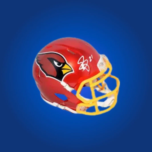 Arizona Cardinals Red Flash Mini Helmet signed by Patrick Peterson, Certificate of Authenticity included