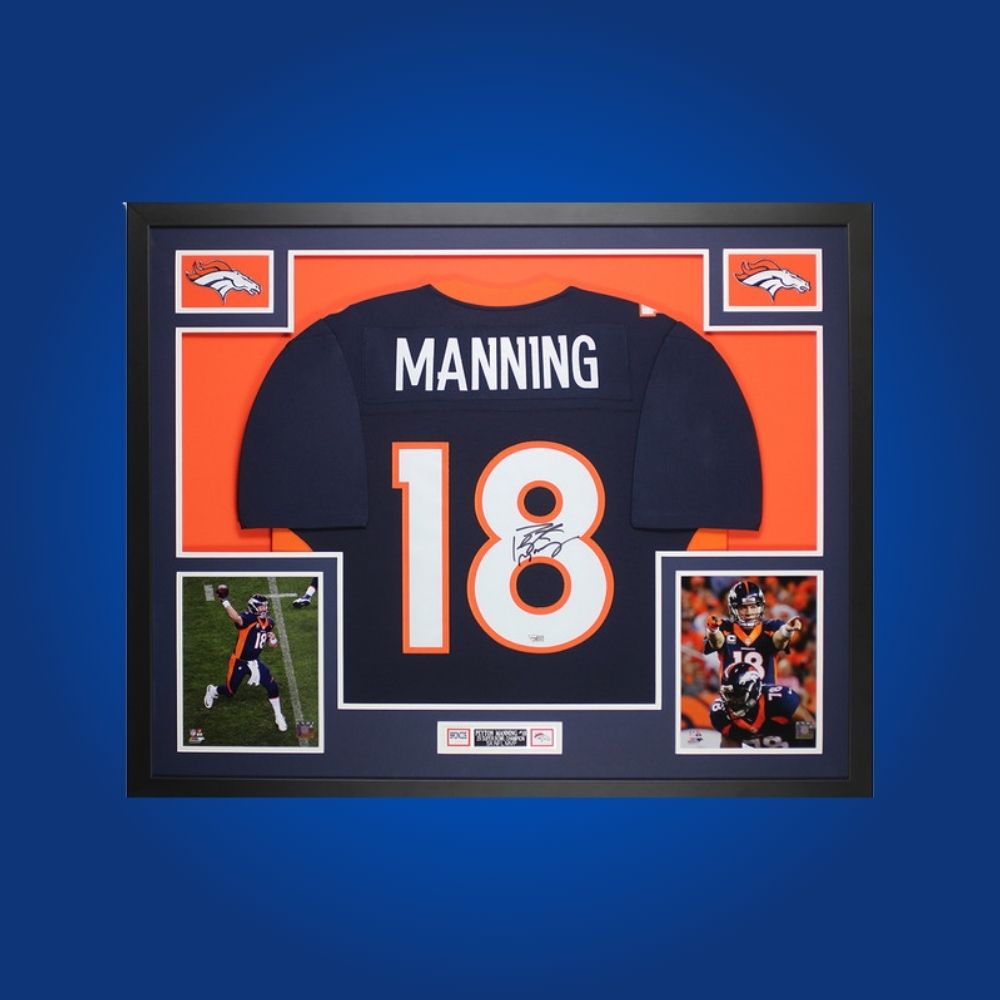 Autographed Denver Broncos custom jersey by Demaryius Thomas with Certificate of Authenticity.