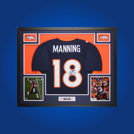 Autographed Denver Broncos custom jersey by Demaryius Thomas with Certificate of Authenticity.