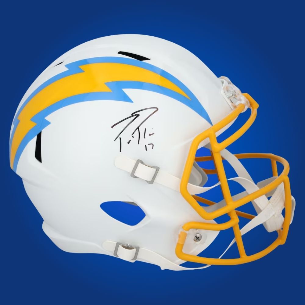 Philip Rivers Signed Los Angeles Chargers Lunar Speed Replica Helmet