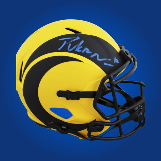 Puka Nacua Signed Los Angeles Rams Replica Helmet