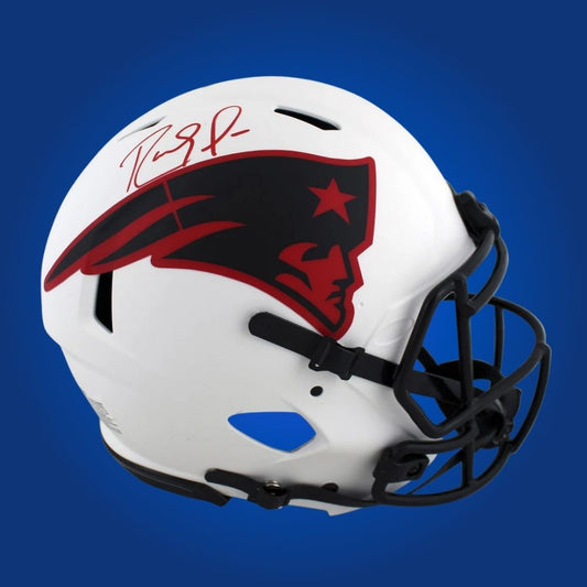 Randy Moss Signed New England Patriots Lunar Speed Authentic Helmet