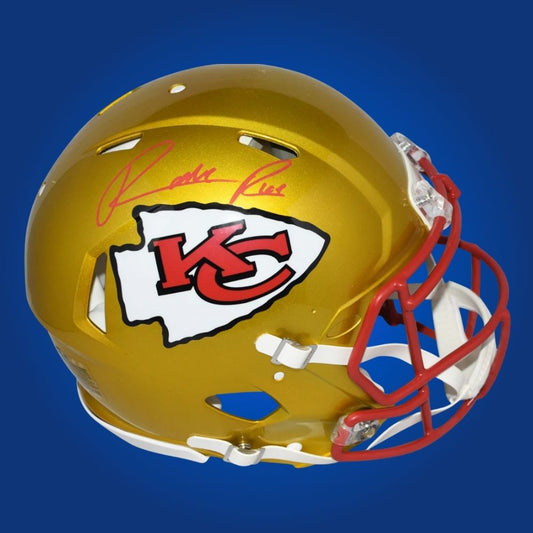 Rashee Rice Signed Kansas City Chiefs yellow flash Speed Authentic Helmet