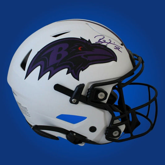Ray Lewis Signed Baltimore Ravens Lunar Speed Helmet