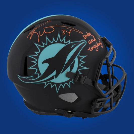 Ricky Williams Signed Miami Dolphins Eclipse Speed Replica Helmet