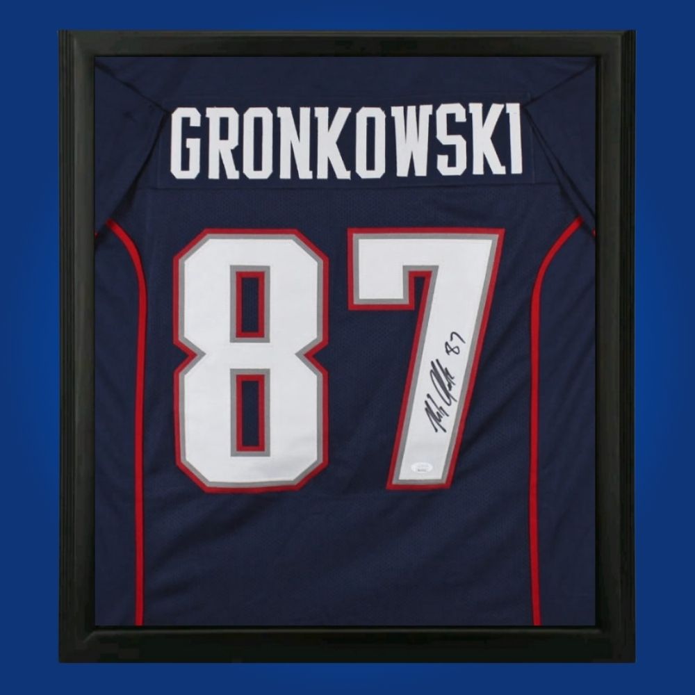 Rob Gronkowski Framed Jersey