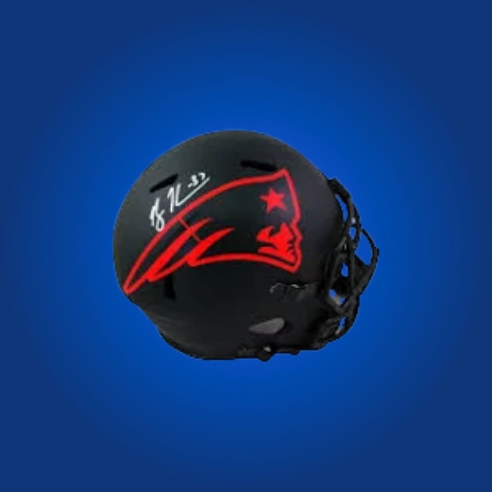 New England Patriots mini helmet signed by Rodney Harrison with Certificate of Authenticity.