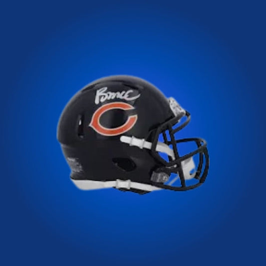 Chicago Bears Black Mini Helmet signed by Rome Odunze, Certificate of Authenticity included
