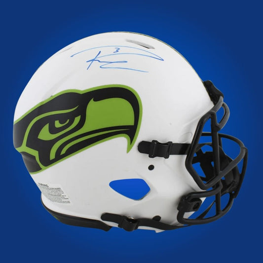 Russell Wilson Signed Seattle Seahawks Lunar  Green  Speedflex Authentic Helmet