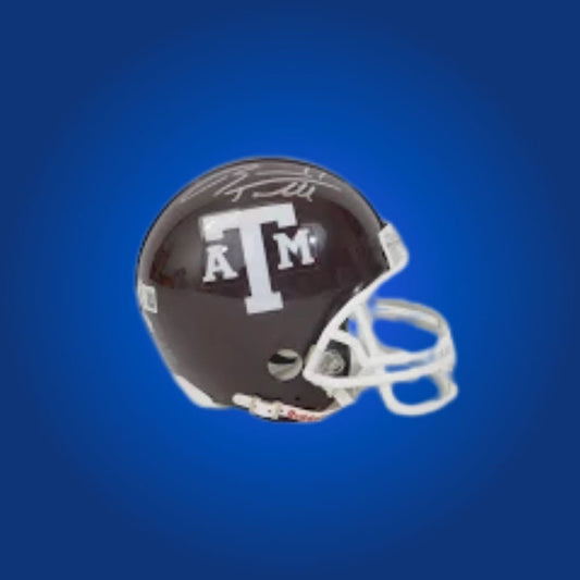 Ryan Tannehill signed Texas A&M Aggies mini helmet—collectible for Texas A&M fans and Tannehill memorabilia collectors.
