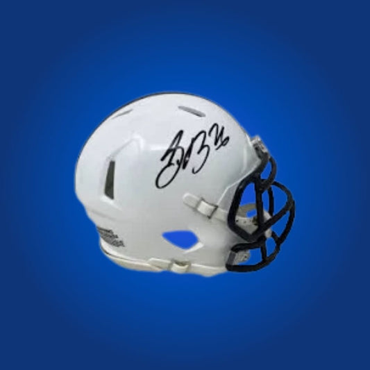 Saquon Barkley signed Penn State Nittany Lions mini helmet—premier collectible for Penn State fans and Barkley supporters.