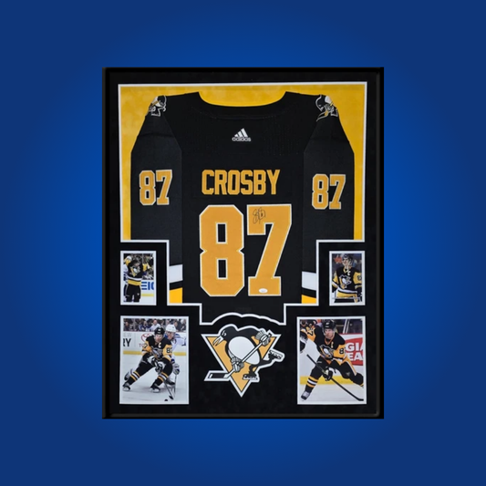 Sidney Crosby, Pittsburgh Penguins, Full Framed Black Jersey