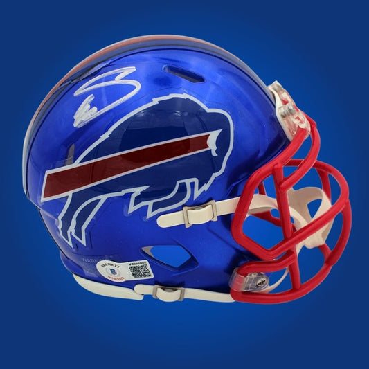 Stefon Diggs Signed Buffalo Bills Red Speed Replica Helmet