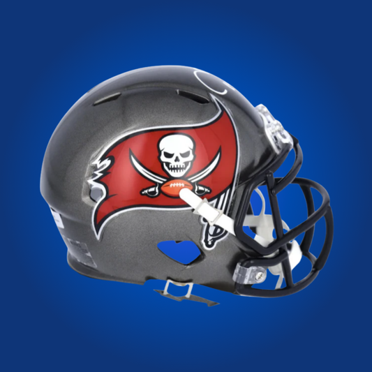 Tampa Bay Buccaneers mini helmet signed by Tom Brady with Certificate of Authenticity