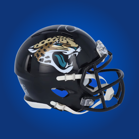 Jacksonville Jaguars mini helmet signed by Trevor Lawrence with Certificate of Authenticity