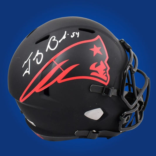 Ted Bruschi Signed New England Patriots  F/S Eclipse Speed Replica Helmet