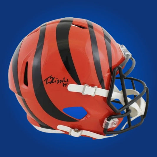 Tee Higgins signed Cincinnati Bengals orange speed replica helmet