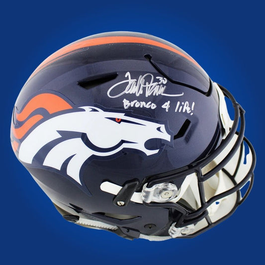 Terrell Davis Signed Denver Broncos Blue SpeedFlex Authentic Helmet