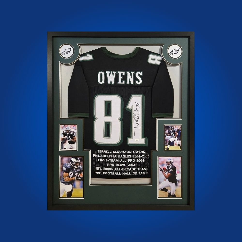 Terrell Owens Signed Full Framed Custom Philadelphia Eagles Jersey