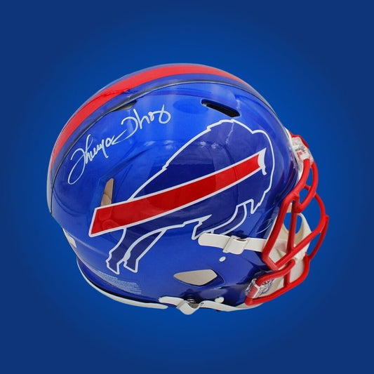 Thurman Thomas Signed Buffalo Bills Blue Flash Speed Authentic Helmet