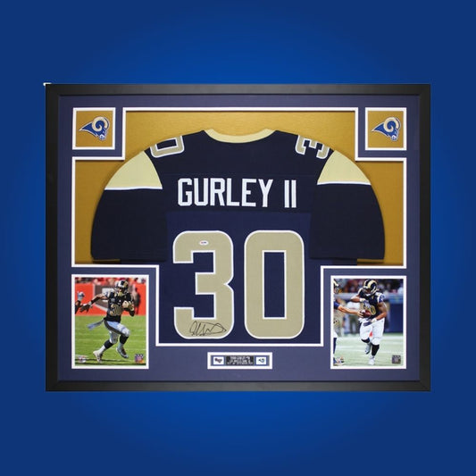 Todd Gurley Signed Full Framed Custom Los Angeles Rams Jersey