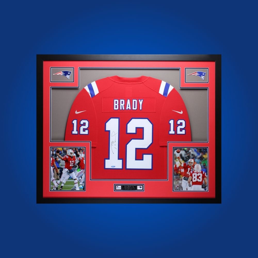 Tom Brady Signed Full Framed New England Patriots Jersey
