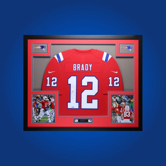 Tom Brady Signed Full Framed New England Patriots Jersey