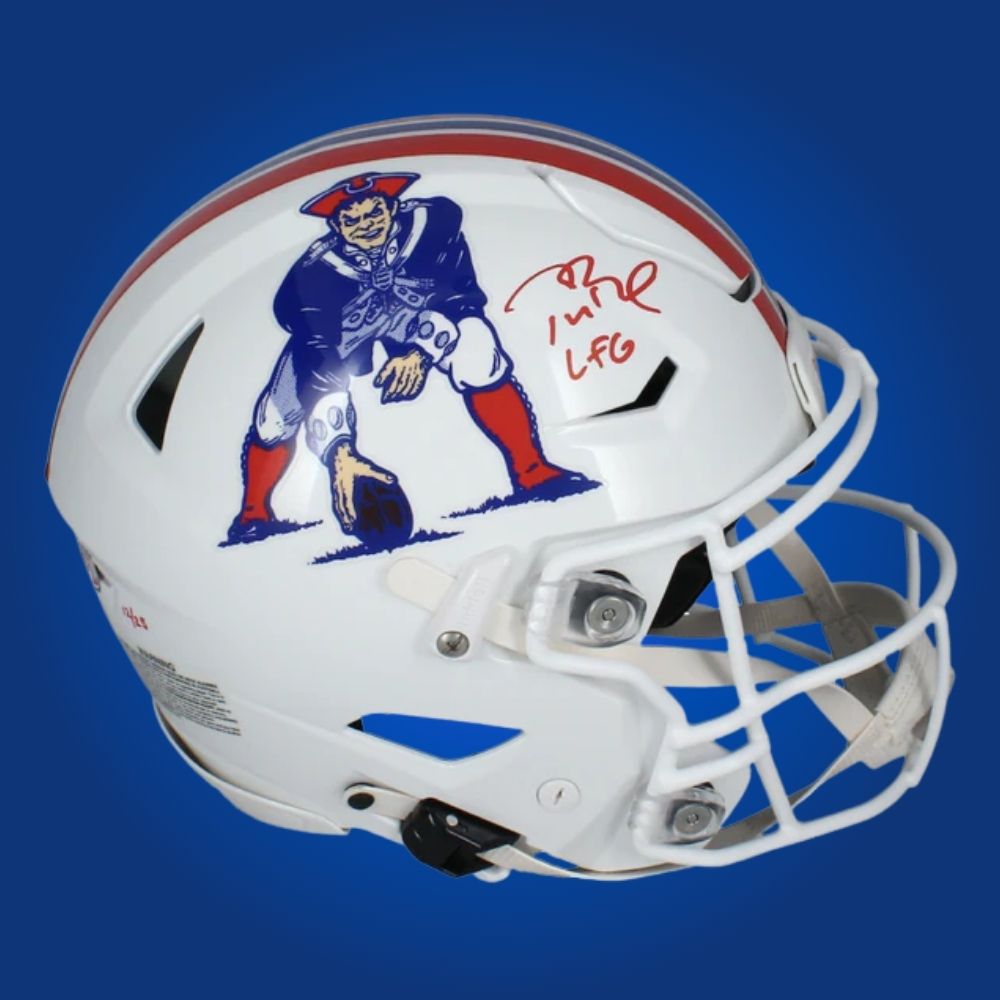 Tom Brady Signed New England Patriots LFG Throwback SpeedFlex Authentic Helmet