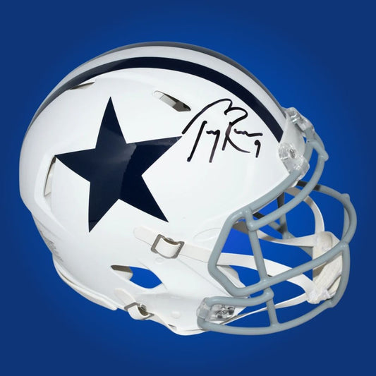 Tony Romo Signed Dallas Cowboys White SpeedFlex Authentic  Helmet